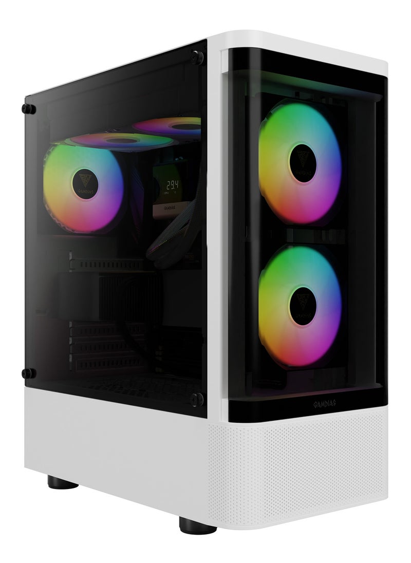 GAMDIAS TALOS E3 CG WH CURVED. COMPACT. POWERFUL.  - Image 1