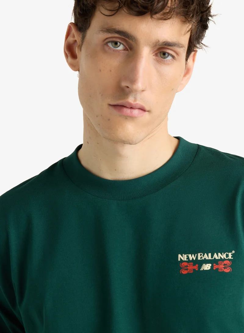 New Balance NORDIC GREEN (NOG) International Boston Graphic T-Shirt for Men | Best Price UAE