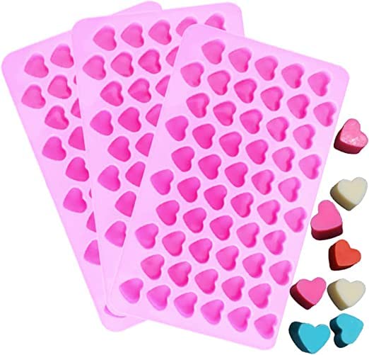MoldBerry Chocolate Mould Heart Shape Silicone Molds Non-Stick Chocolate Candy Ice Tray Jelly Sweets Molds, DIY Wax Melt Baking Cake Topper Decoration - Image 1