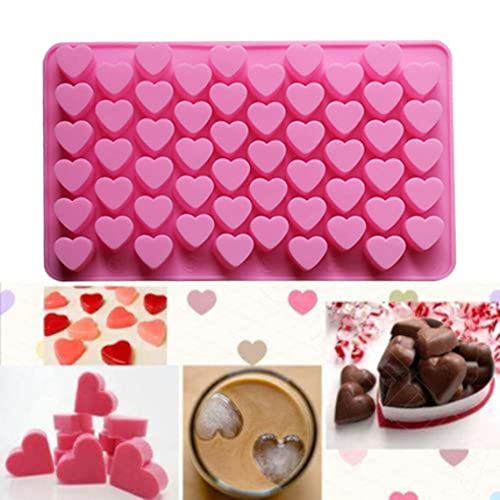 MoldBerry Chocolate Mould Heart Shape Silicone Molds Non-Stick Chocolate Candy Ice Tray Jelly Sweets Molds, DIY Wax Melt Baking Cake Topper Decoration - Image 2