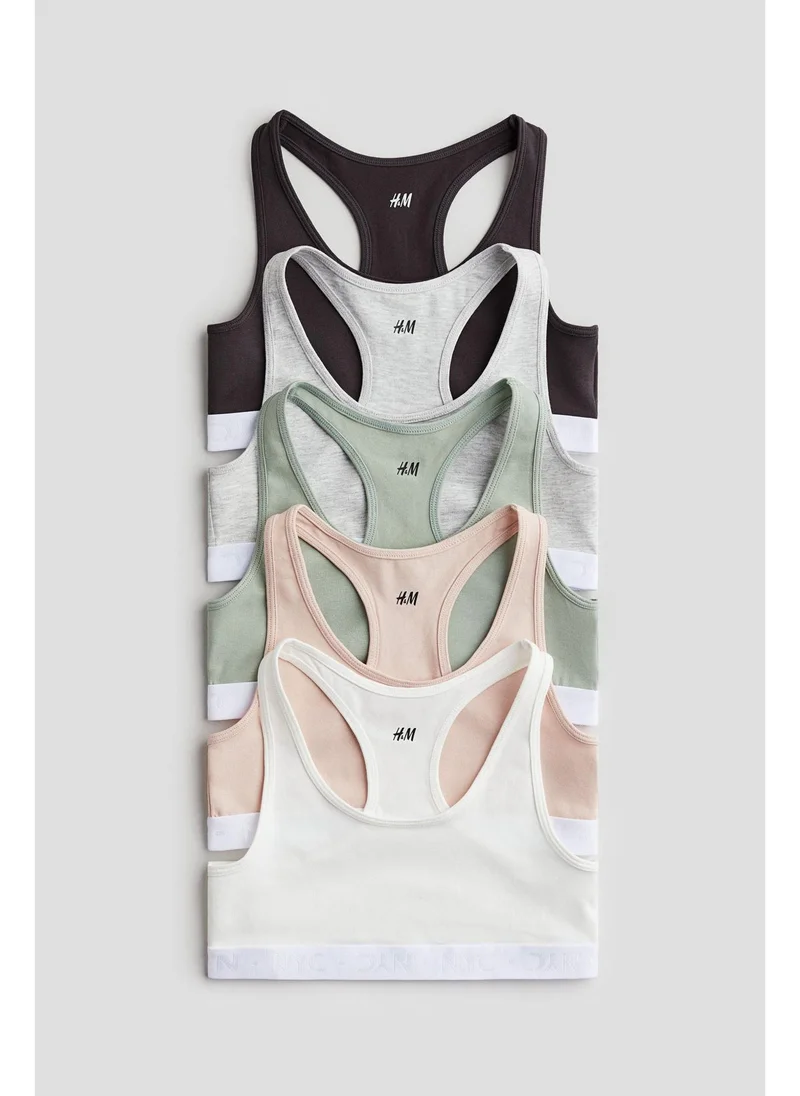 اتش اند ام 5-pack cotton crop tops
