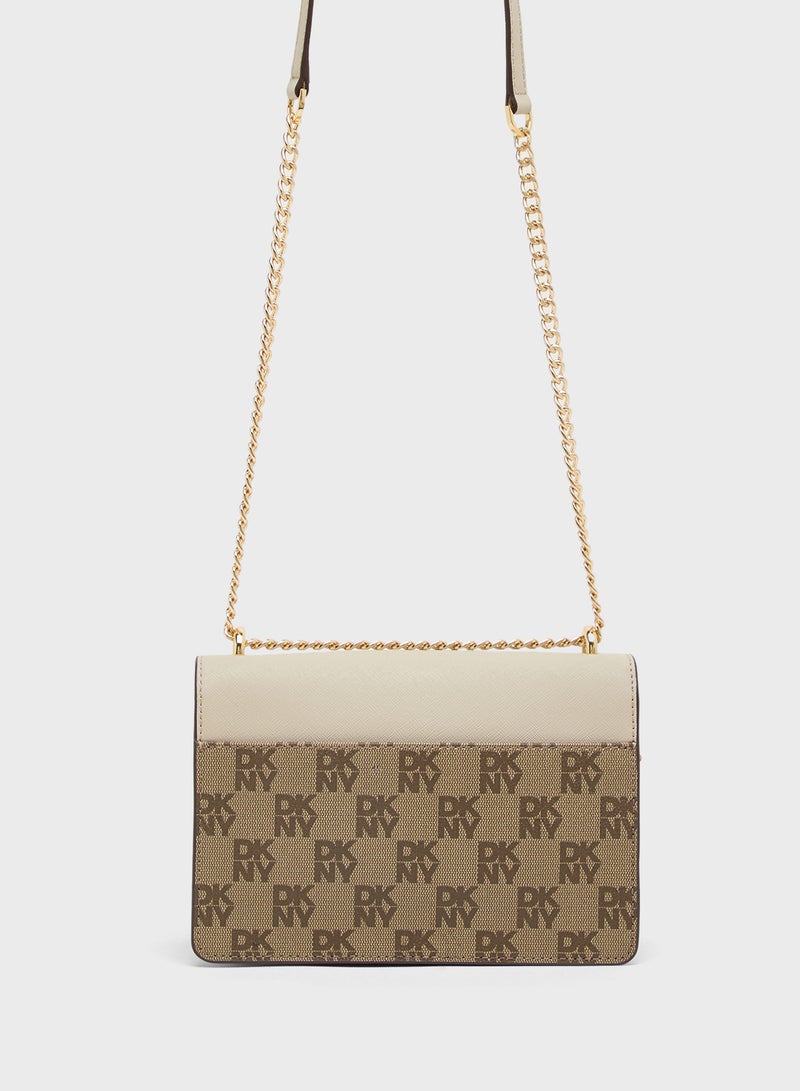 DKNY Logo Echo Flap Crossbody Bag  - Image 2