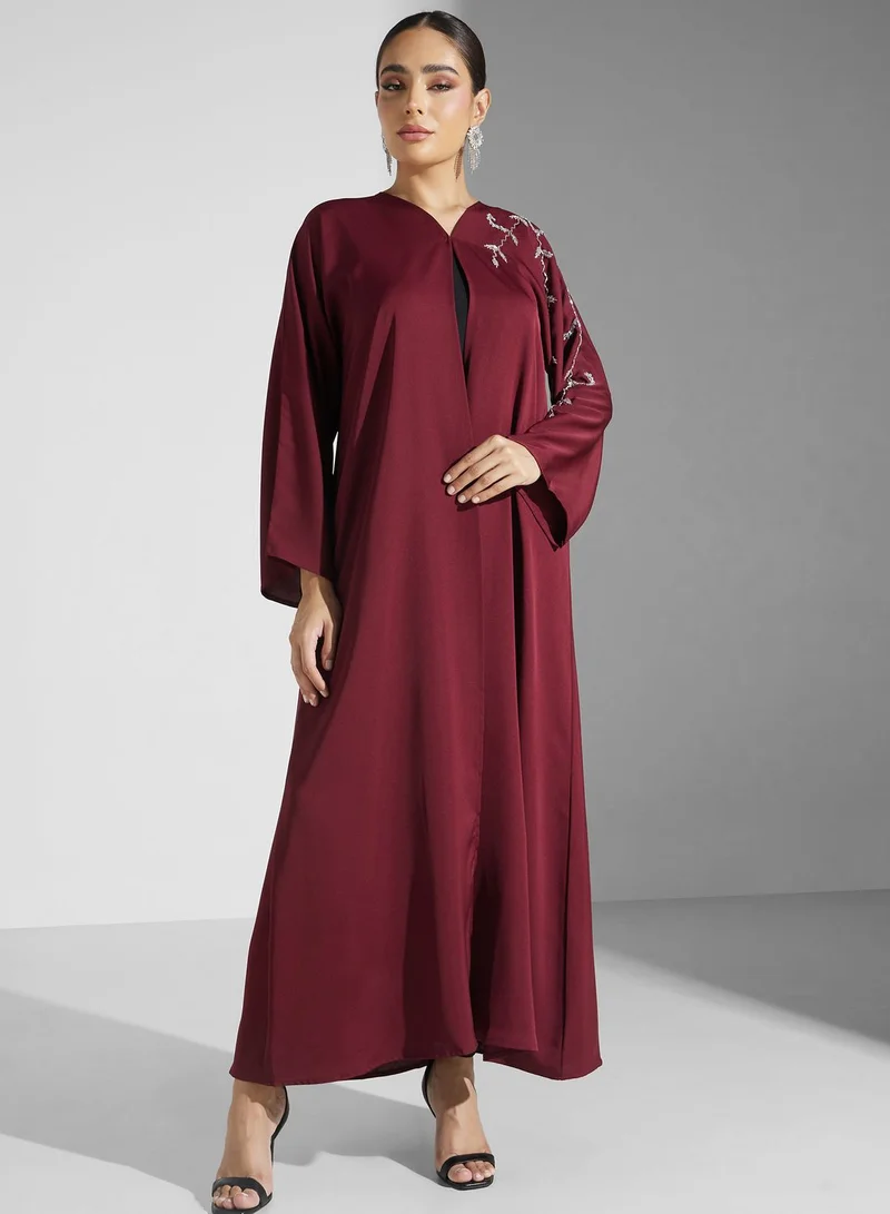 Khizana Embellished Detail Abaya