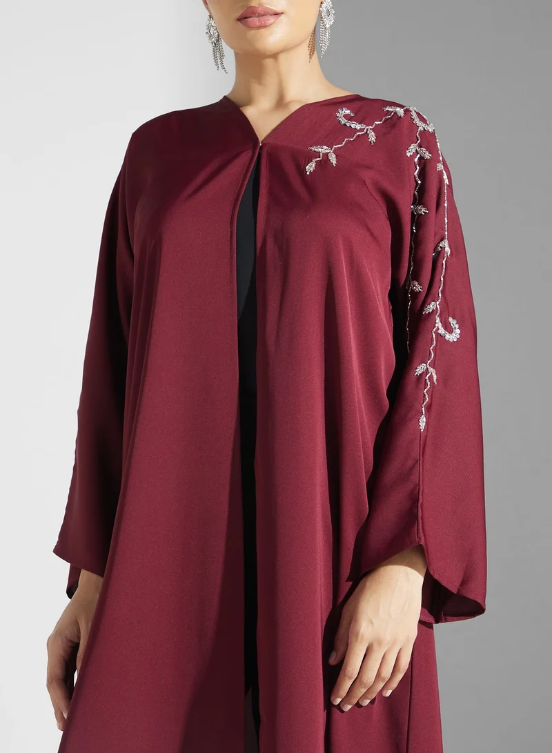 Khizana Embellished Detail Abaya
