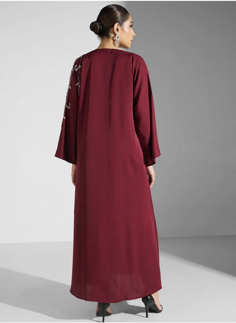 خزانة Embellished Detail Abaya