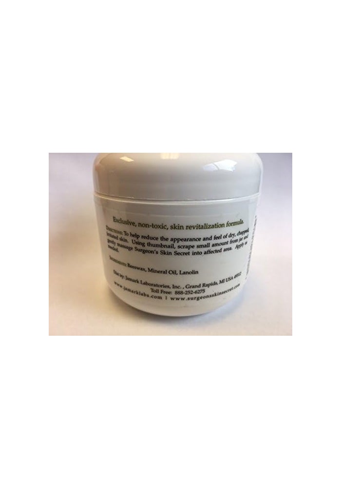 Surgeon's Skin Secret Unscented Beeswax Moisturizer - 120ml Jar for Dry Skin Relief - Image 2