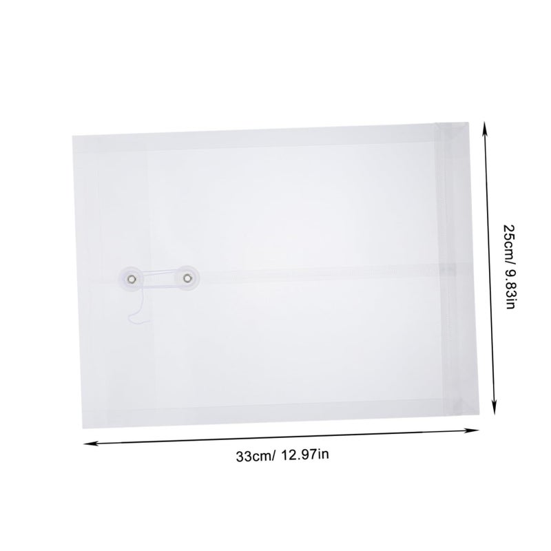 12Pcs Plastic File Folders A4 Document Organizer Portable Lightweight Office Supplies - Image 3