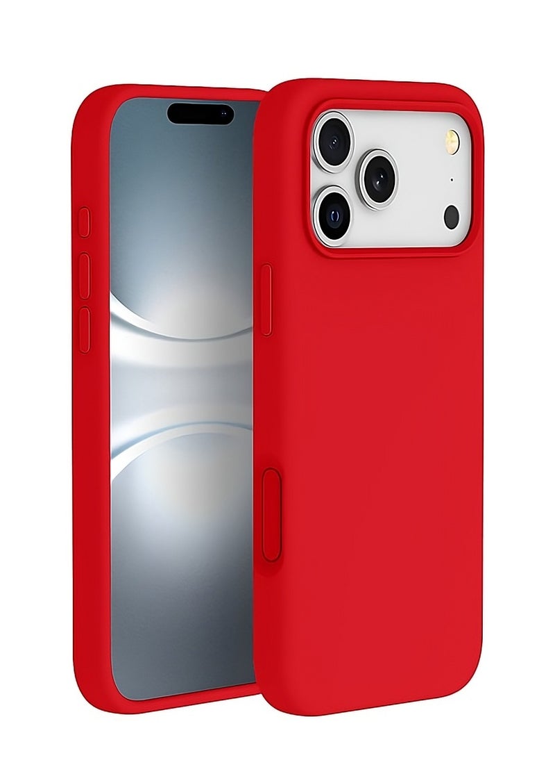 MUDISO iPhone 17 Pro Case Soft Silicone Cover with Microfiber Lining Full-Body Protective Case For iPhone 17 Pro - Image 1
