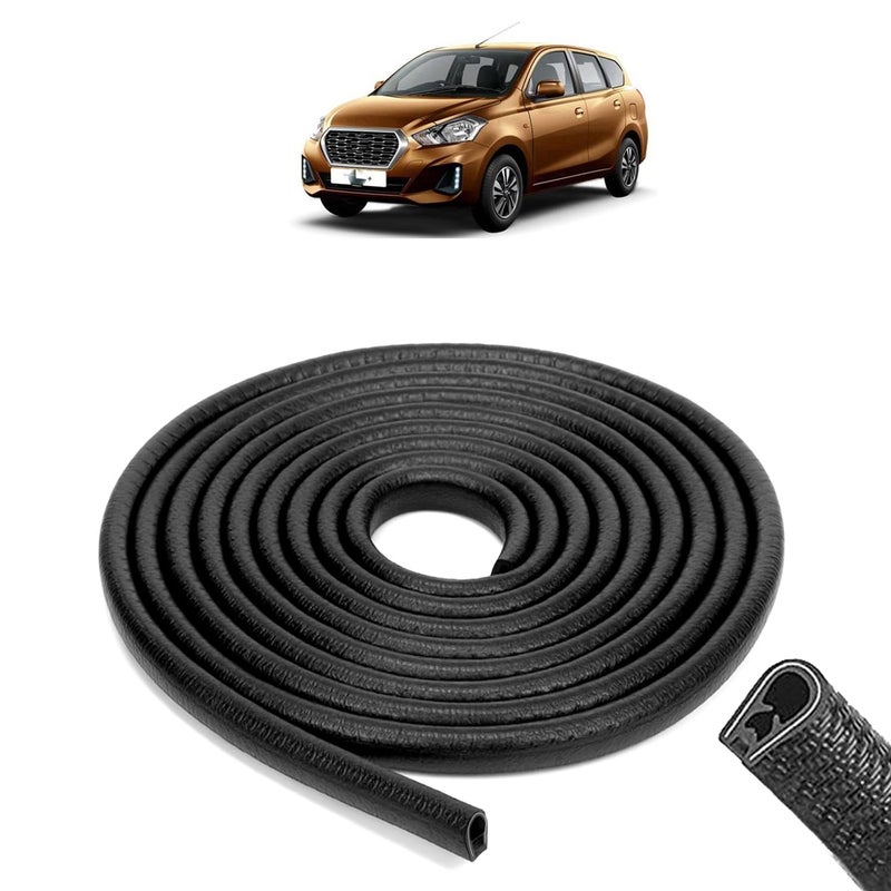 AOSIS - Datsun Go Plus Car Door Edge Protector U-Shaped Rubber, Built-in Steel, 5 Meter - Image 1