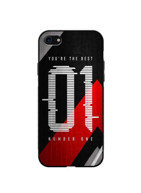 Protective Case Cover For Apple iPhone 7/8/SE 2020 Number One Design Multicolour