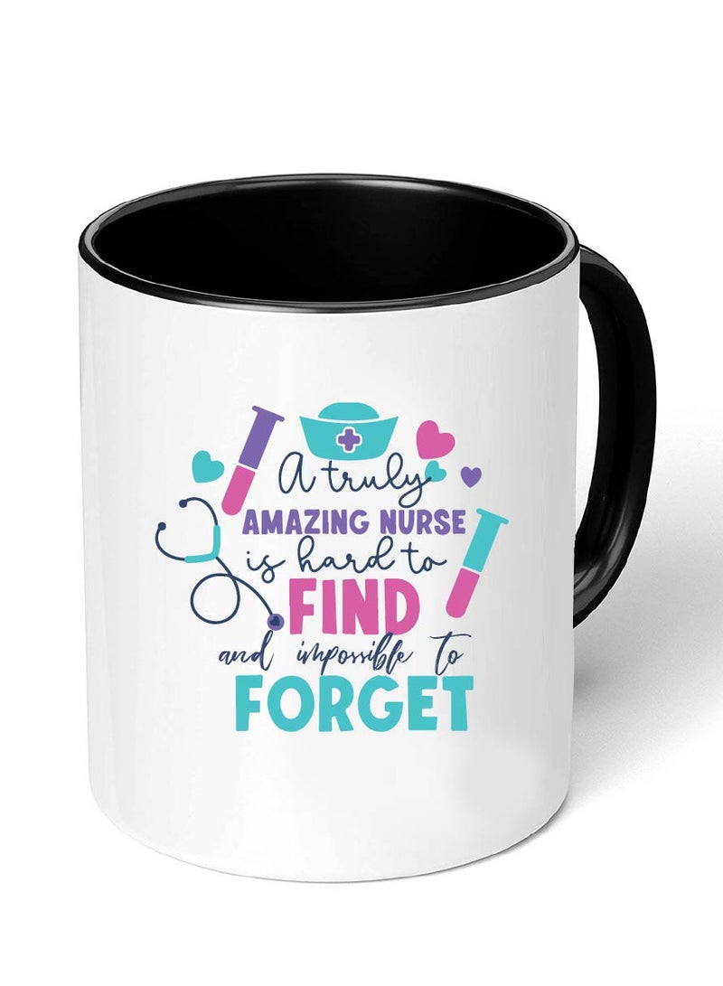 PRINTSHOP4ME Nurse Day Black Coffee Mug - Gift for International Nurses Day - Nurse Appreciation Gifts - Perfect for Medical Professionals, Students - Dishwasher and Microwave Safe  - Image 1