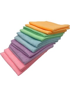Generic Microfiber Multi Purposes Towels Cloths, mop, kitchen towel, microfiber cleaning cloth, kitchen towels, duster Super Absorbent Kitchen Perfect Car Wash Cloth.1-Pack 5 Colors 10 Pieces 40X30 cm  - Image 1