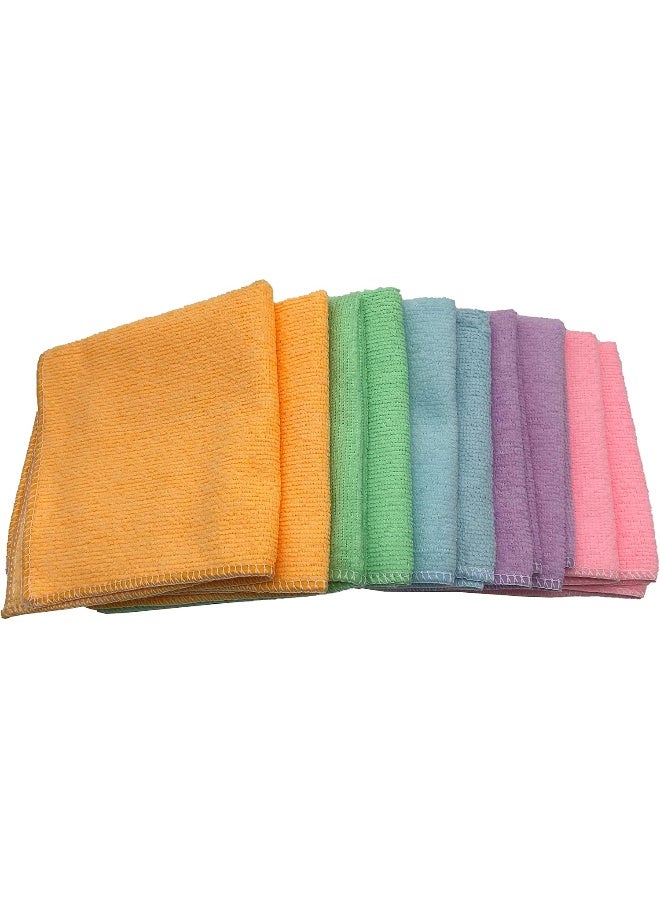Generic Microfiber Multi Purposes Towels Cloths, mop, kitchen towel, microfiber cleaning cloth, kitchen towels, duster Super Absorbent Kitchen Perfect Car Wash Cloth.1-Pack 5 Colors 10 Pieces 40X30 cm  - Image 5