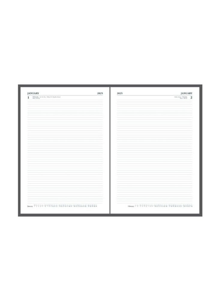 Collins Collins Standard Desk 2025 Diary for Professionals - A5 Day to a Page Business Diary - Blue - (52.60-25) - Premium Business Planner with Hardback Leathergrain Covers  - Image 5