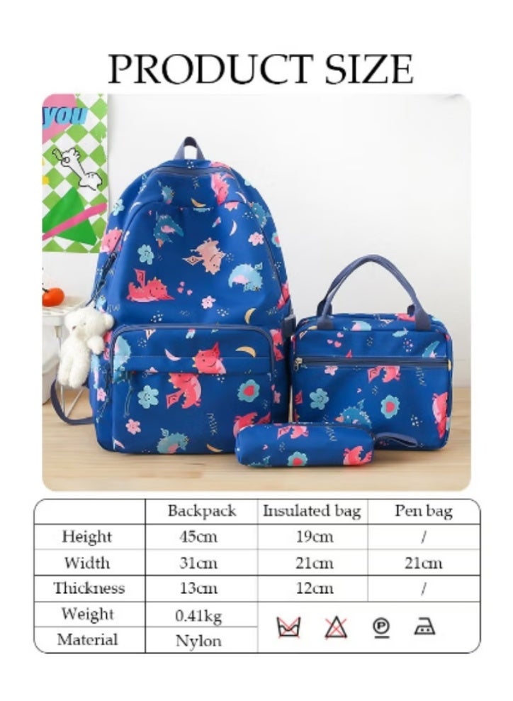 DUNISO Cute Pet - Printed Schoolbag 3 - Piece Set | Lovely Design, Practical & Eye - Catching - Image 4