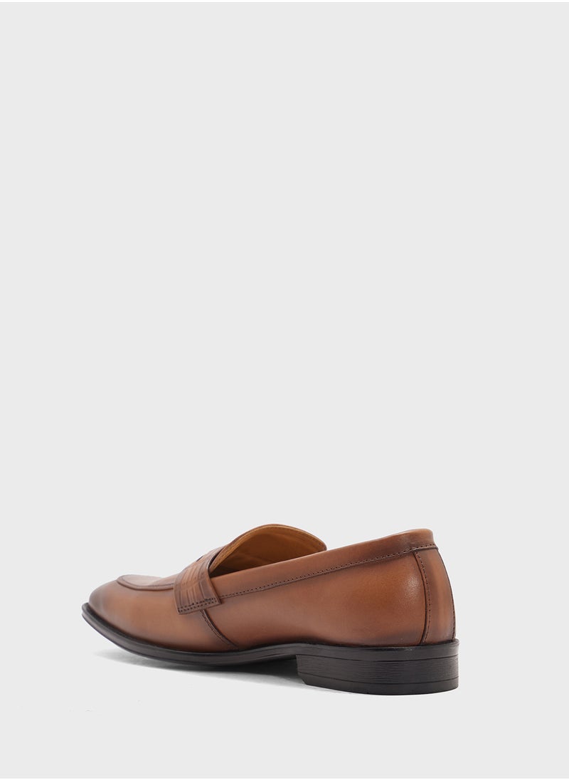 Robert Wood Genuine Leather Formal Slip Ons  - Image 2