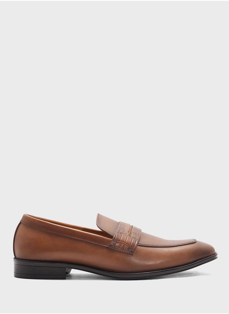 Robert Wood Genuine Leather Formal Slip Ons  - Image 1