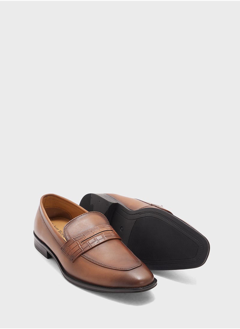 Robert Wood Genuine Leather Formal Slip Ons  - Image 3