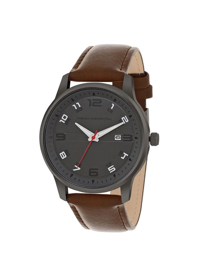 French Connection 43mm Men's Quartz Watch with Blue Dial