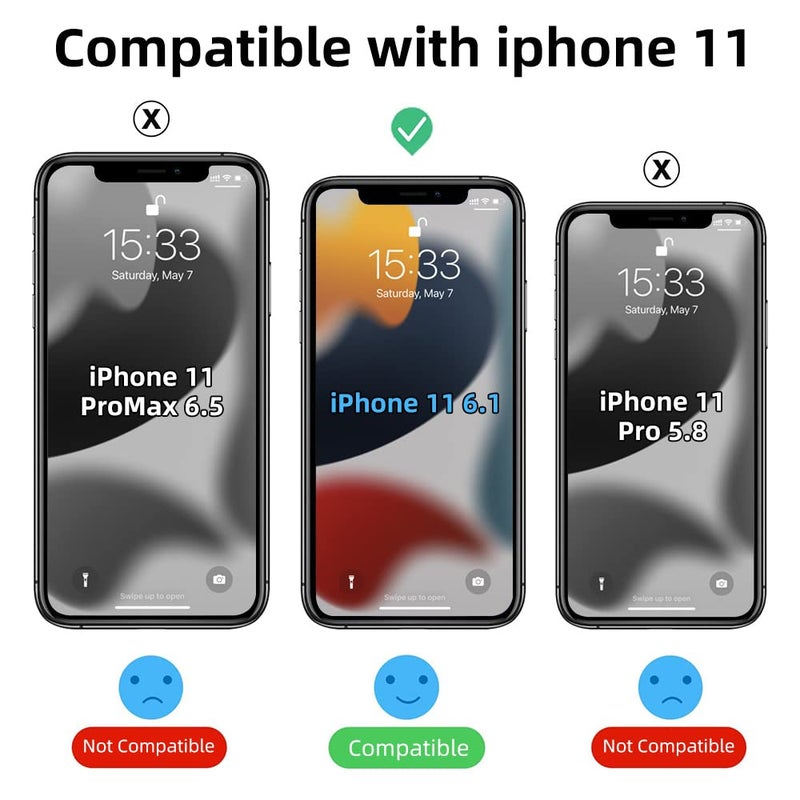 Yriklso for iPhone 11 Phone Case, Shockproof for iPhone 11 Case, Military Grade Drop Protection, Protective Hard Back Slim Translucent Case for iPhone 11 6.1'', Frosted Green - Image 2