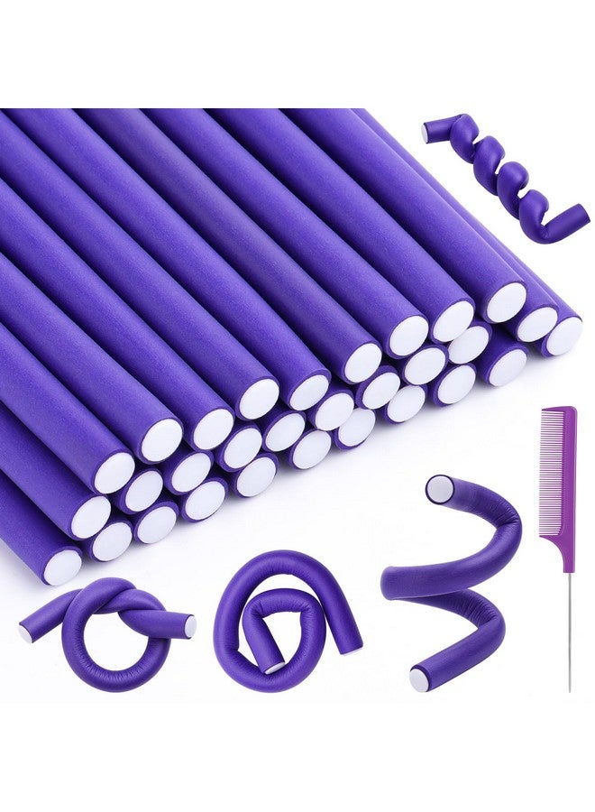 selizo 30Pcs 9.45"X0.47" Flexible Hair Rollers Foam Curlers Flexible Curling Rods Heatless Curlers Hair Rods For Short Medium And Long Hair - Image 1