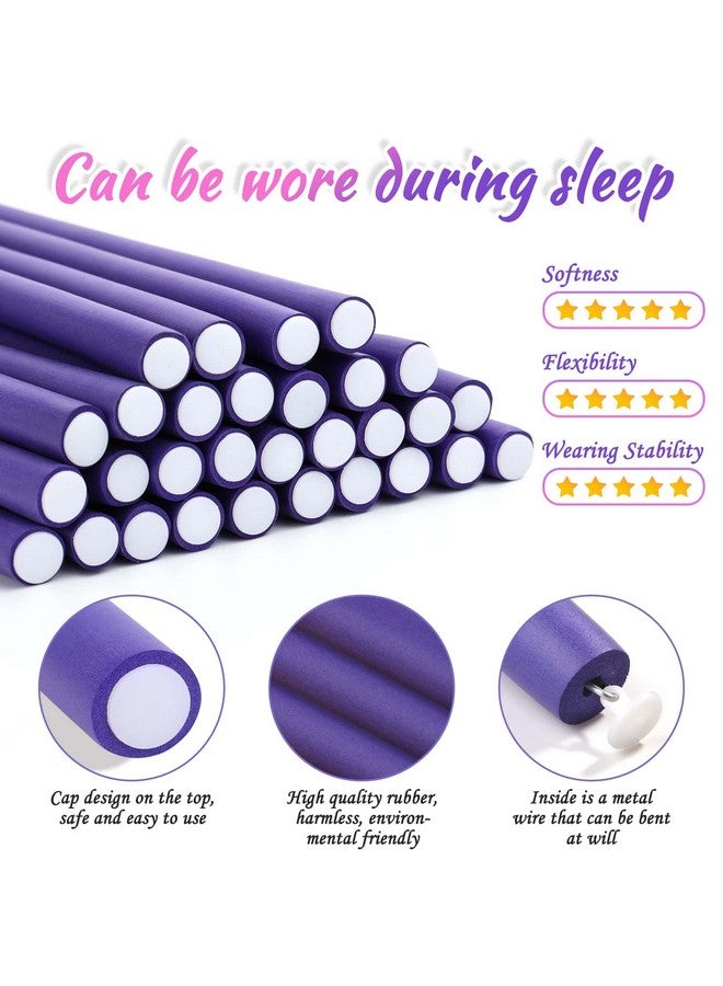 selizo 30Pcs 9.45"X0.47" Flexible Hair Rollers Foam Curlers Flexible Curling Rods Heatless Curlers Hair Rods For Short Medium And Long Hair - Image 5