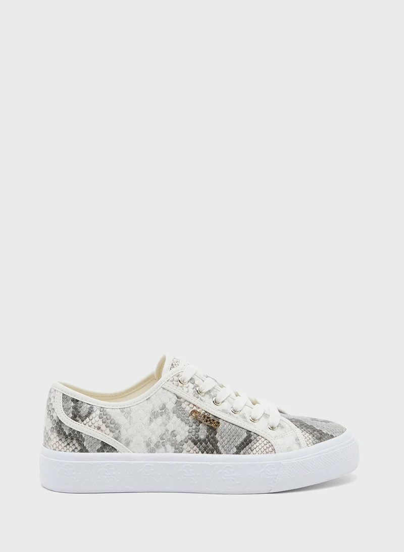 GUESS Lace Up Low Top Sneakers