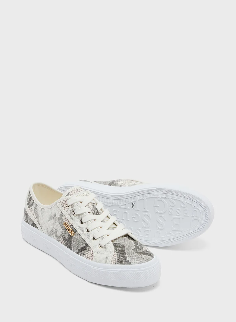 GUESS Lace Up Low Top Sneakers