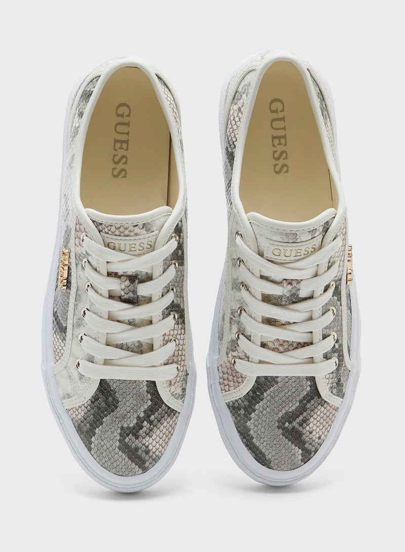GUESS Lace Up Low Top Sneakers