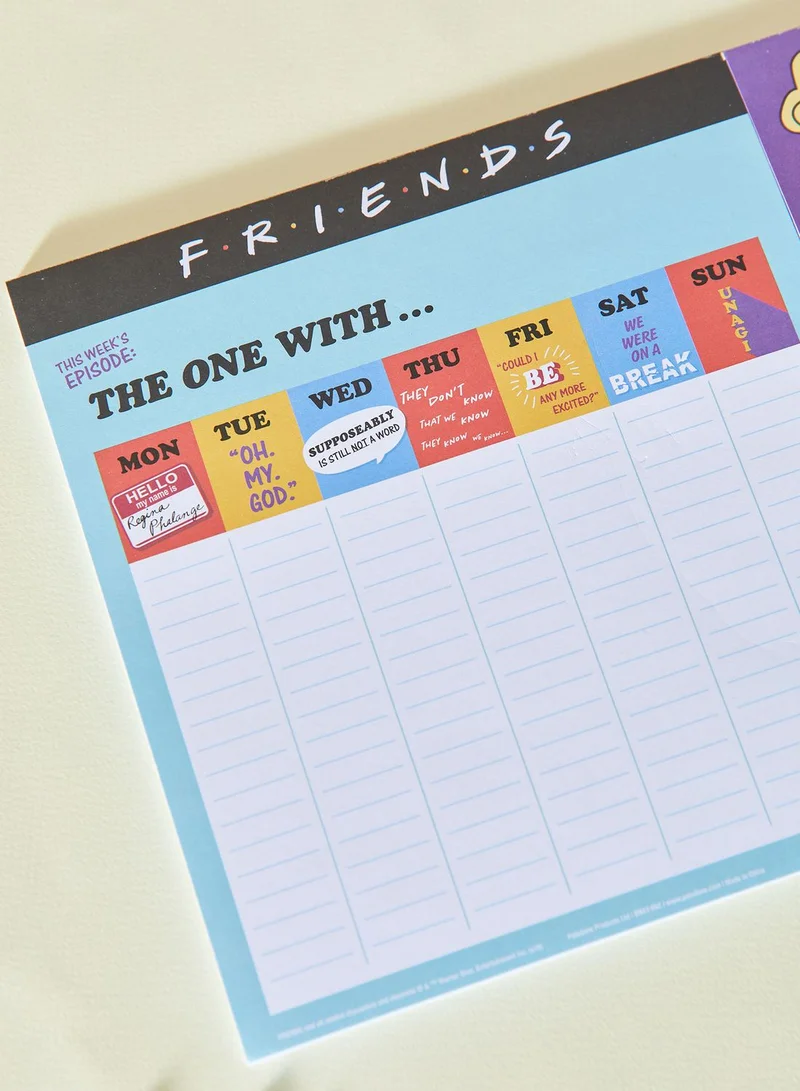 Friends Friends Weekly Planner