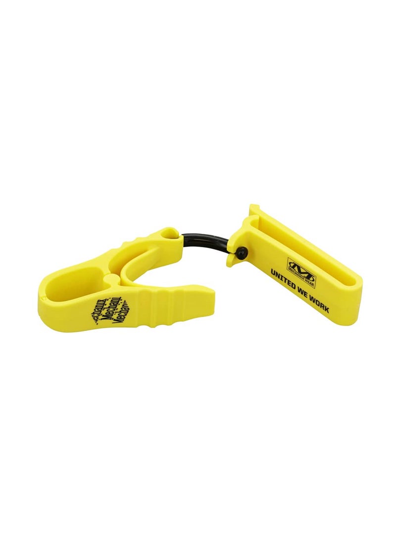 Mechanix Wear Mechanix Wear: Belt Glove Clips – Nonconductive Material, Detachable, Anti-Snap Design for Safety, Glove Clips for Construction, Electrical, Tactical, and Utility Work (Yellow)  - Image 1