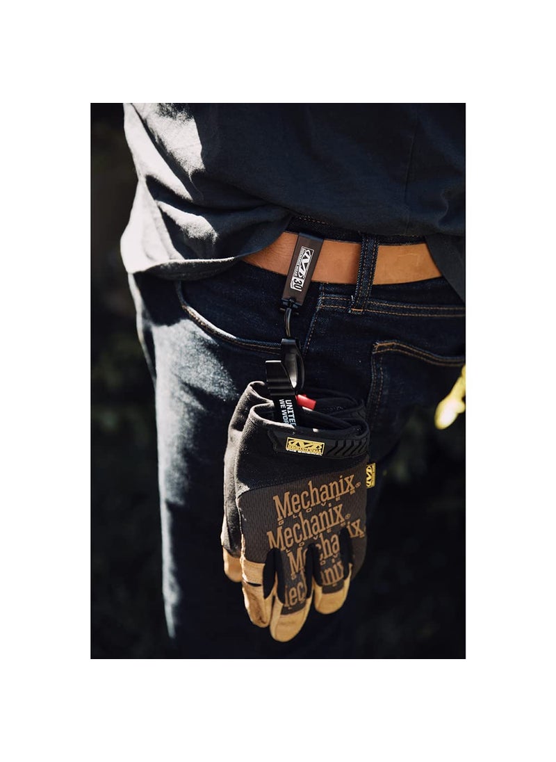 Mechanix Wear Mechanix Wear: Belt Glove Clips – Nonconductive Material, Detachable, Anti-Snap Design for Safety, Glove Clips for Construction, Electrical, Tactical, and Utility Work (Yellow)  - Image 3