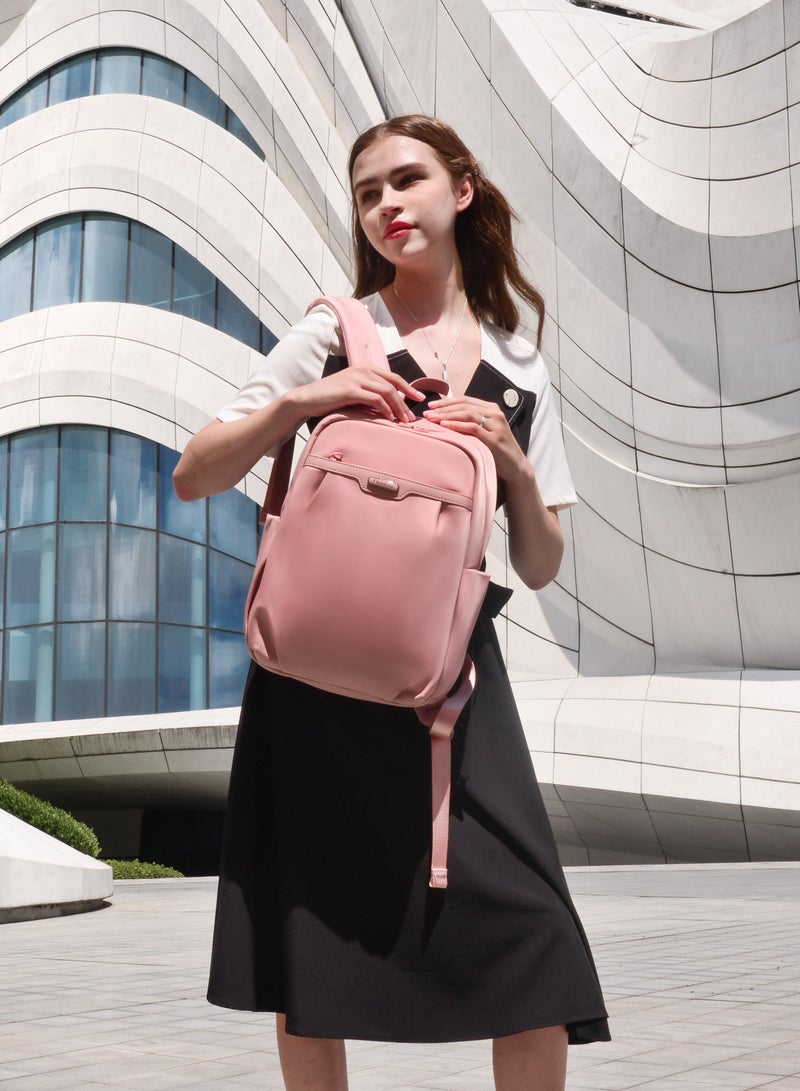 شانتريا CB00769 شنطة ظهر 15.6-انش للكمبيوتر المحمول مقاومة للماء خفيفة الوزن متينة مناسبة للسفر للعمل للأعمال حقيبة للنساء من شانتريا - بينك - Image 2