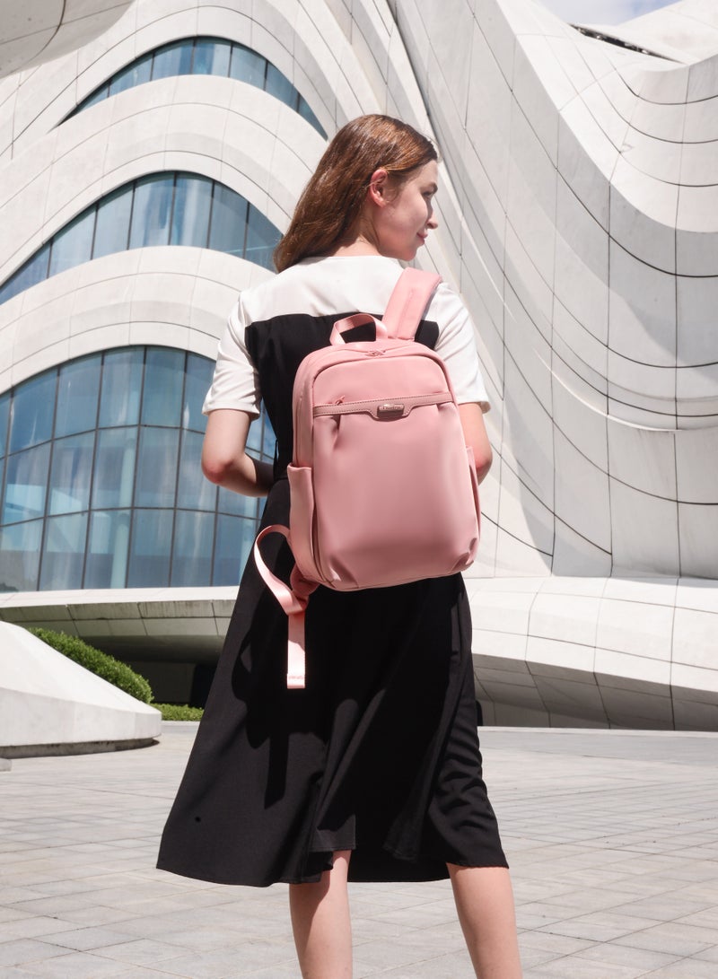 شانتريا CB00769 شنطة ظهر 15.6-انش للكمبيوتر المحمول مقاومة للماء خفيفة الوزن متينة مناسبة للسفر للعمل للأعمال حقيبة للنساء من شانتريا - بينك - Image 3