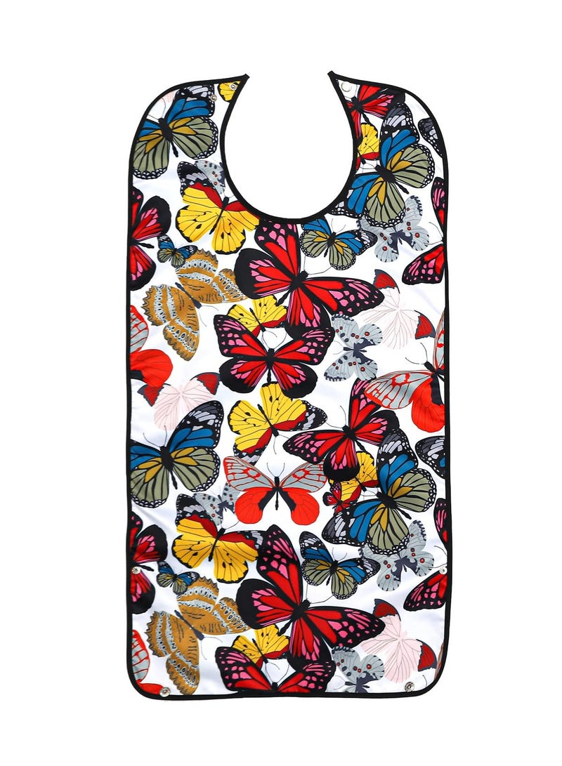 Excefore Waterproof Washable Adult Bibs for Elderly Women, Reusable Large Adult Bibs for Eating with Snaps, Feeding Bibs for Adults Senior Citizens with Crumb Catcher, Designed for Comfort and Convenience - Image 1
