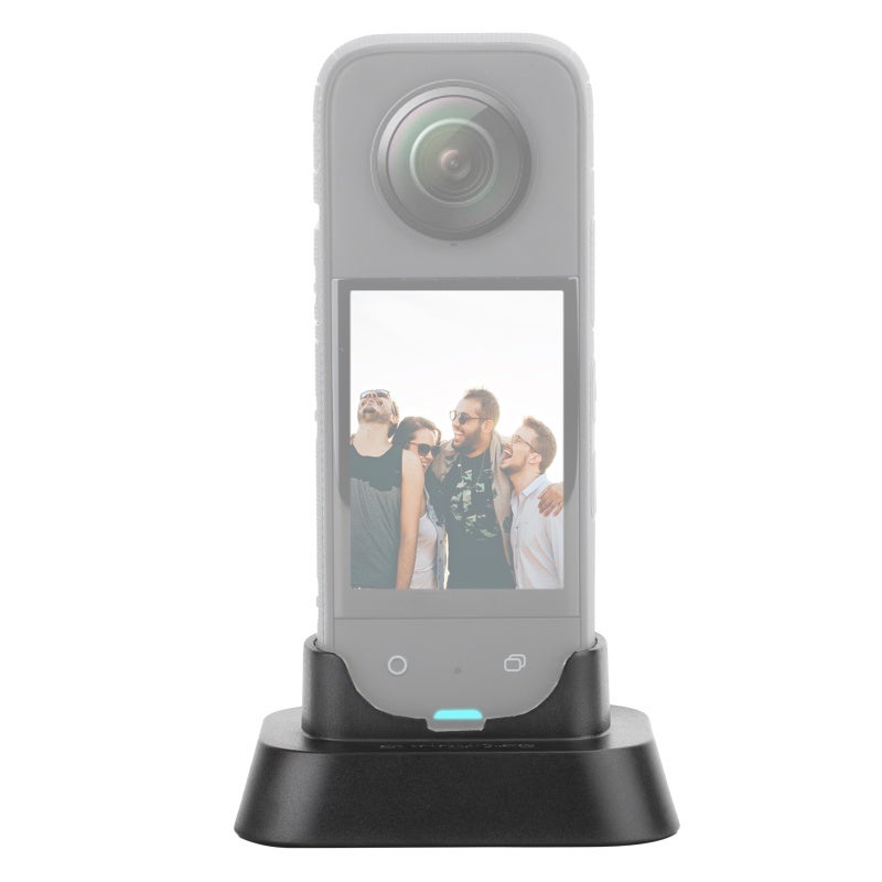 Sunnylife Insta360 X3 Stand Base Camera Stand Mount With 1/4 Inch Screw - Anti-Skid Silicone Pad for Desk - Image 1