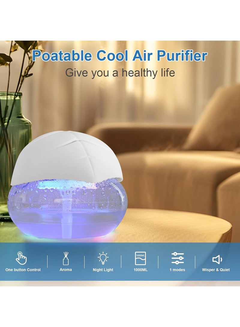 Water-Based Purifier Air Washer, Air Revitalizer & Freshener, Air Fresher with 7 LED Color Changing Light for Rooms Water-Based Purifier Air Washer, Air Revitalizer & Freshener, Air Fresher with 7 LED Color Changing Light for Rooms - Image 5