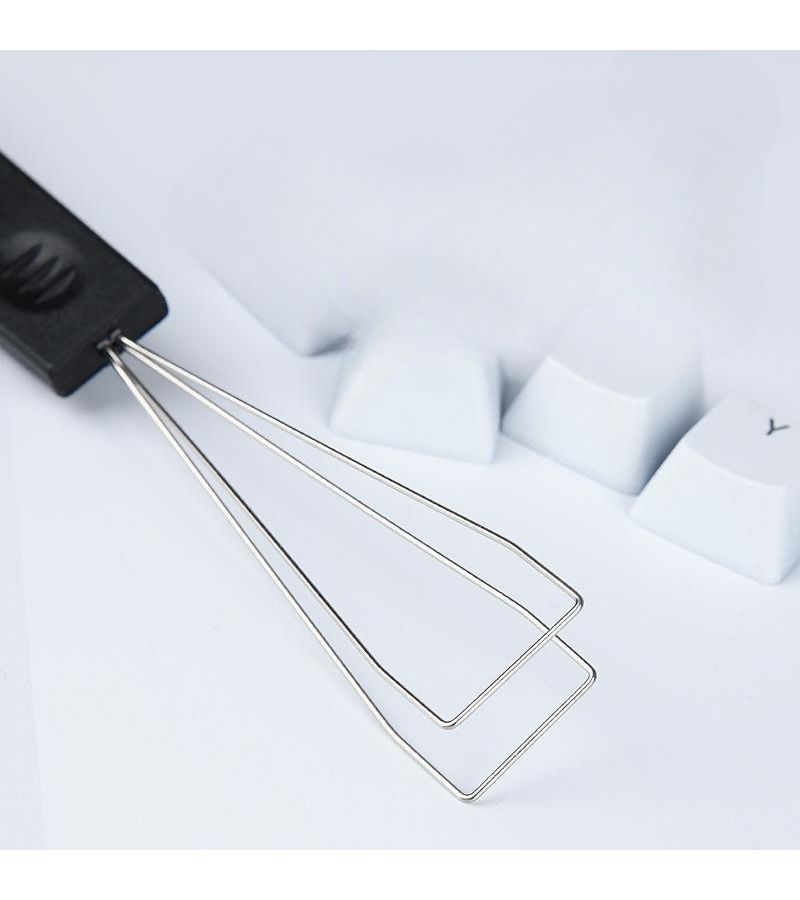 Mechanical Keyboard Keycap Puller Steel Wire Shaft Removal Tool 2Pcs Black Silver Switch Puller Keycap Cleaner Kit For PC Laptop Accessories - Image 3