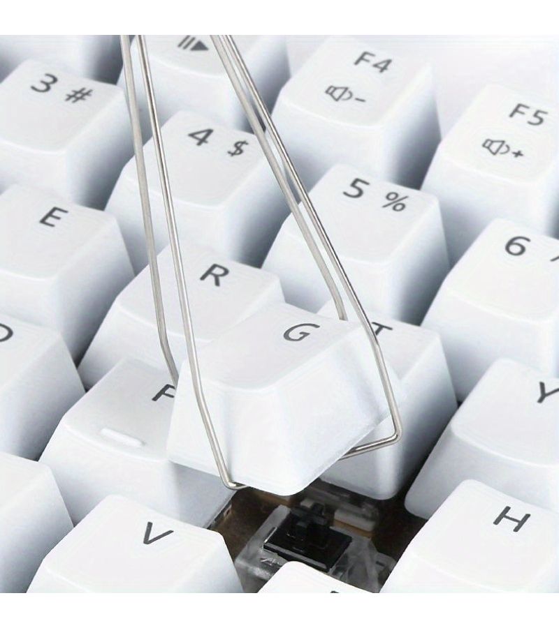 Mechanical Keyboard Keycap Puller Steel Wire Shaft Removal Tool 2Pcs Black Silver Switch Puller Keycap Cleaner Kit For PC Laptop Accessories - Image 5