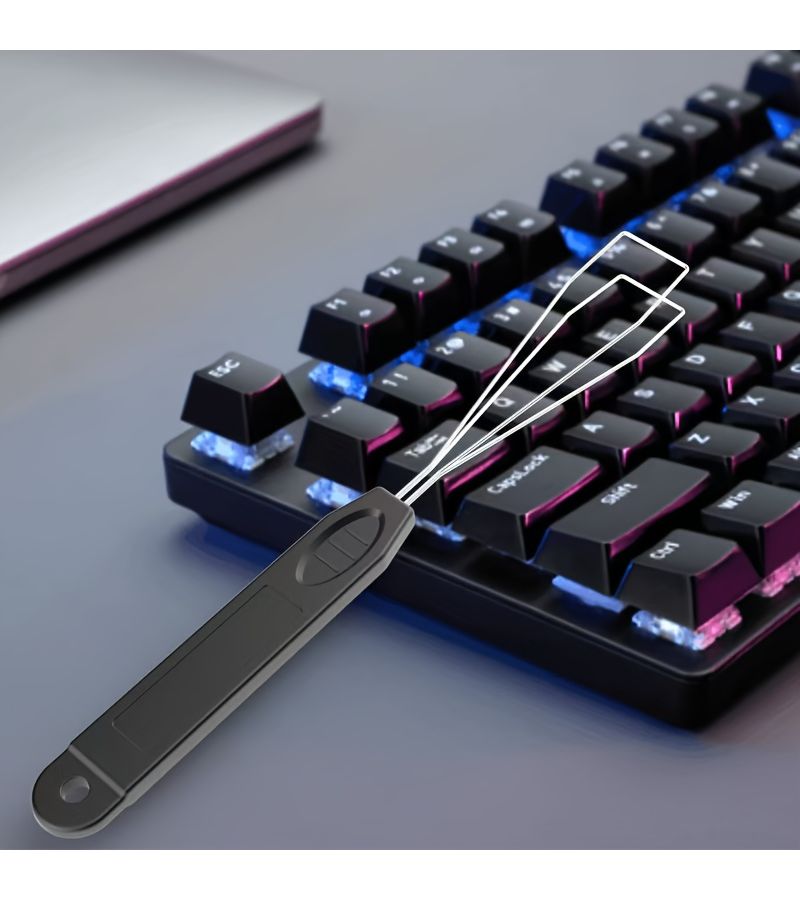 Mechanical Keyboard Keycap Puller Steel Wire Shaft Removal Tool 2Pcs Black Silver Switch Puller Keycap Cleaner Kit For PC Laptop Accessories - Image 2