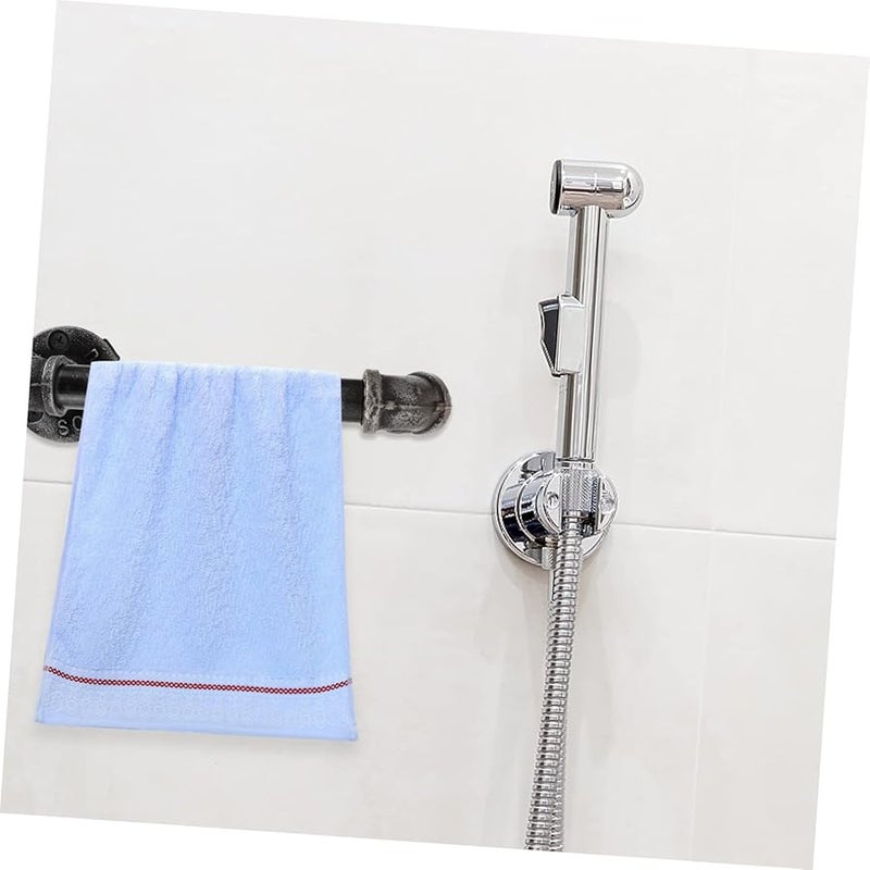 Vintage Iron Wall Shelf Bracket Heavy Duty Retro Pipe Design For Kitchen Bathroom - Image 5