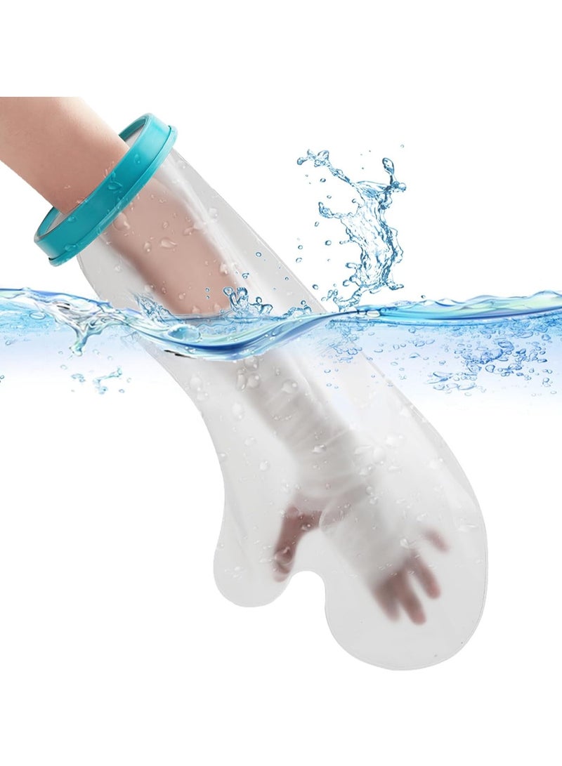 Waterproof Cast Covers for Shower Arm, Reusable Adult Half Arm Cast Covers for Shower Sleeve Bag Wound Arms, Hands, Elbow, Wrist, Finger - Image 1