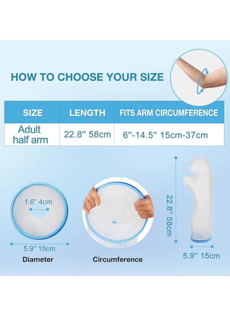 Waterproof Cast Covers for Shower Arm, Reusable Adult Half Arm Cast Covers for Shower Sleeve Bag Wound Arms, Hands, Elbow, Wrist, Finger - Image 5