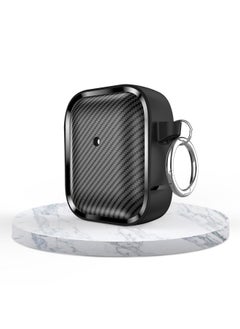 Generic Case Cover For AirPods 1 / 2 Photo Frame Carbon Fiber Series Earphone Case Black 