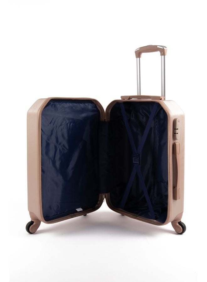 ليمرا طقم شنط سفر مكون من 5 حقائب أمتعة ذهبي - Image 5