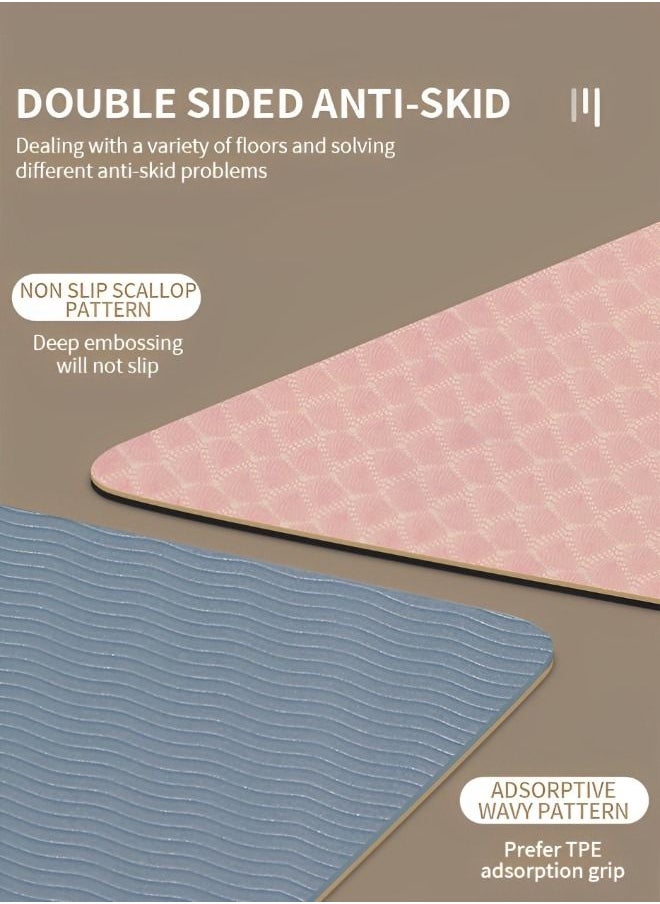GROIC 6MM Yoga Mat Non Slip– Patented Alignment System, Warrior-Like Grip, Non-Slip, Eco-Friendly and Biodegradable, Sweat Resistant, TPE Workout Mat  - Image 2