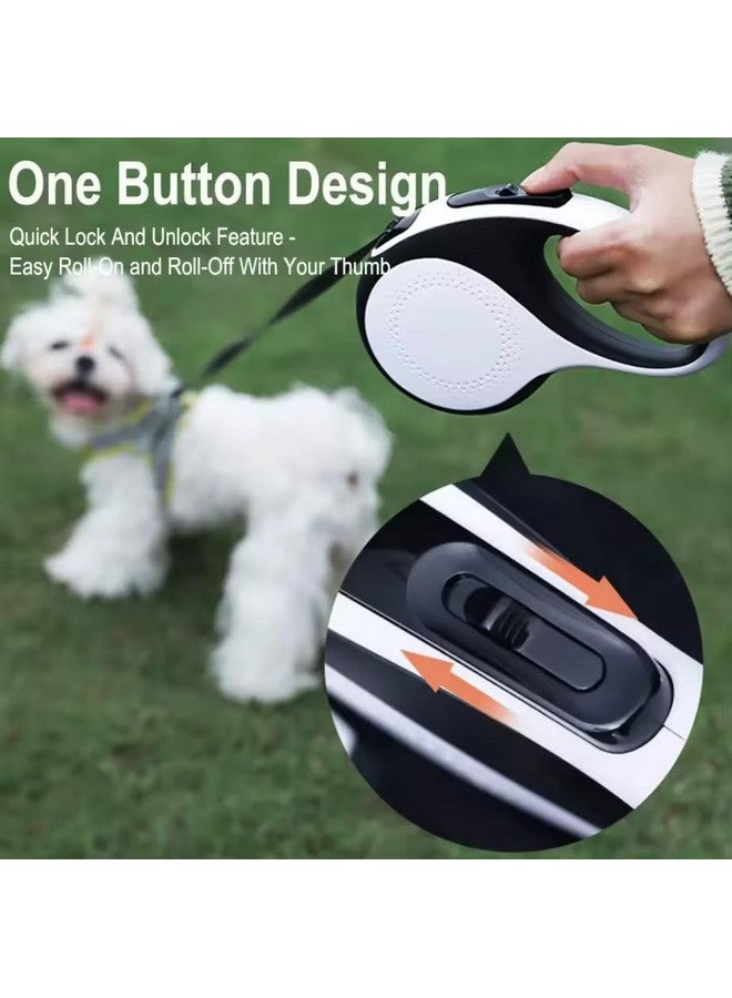 Pets Empire 360° Tangle-Free Retractable Dog Leash | Heavy Duty 16 ft Training Leash for Pets with Anti-Slip Handle | Strong Nylon Tape & One-Handed Brake Pause Lock for Small ogs - Multicolor - Image 2