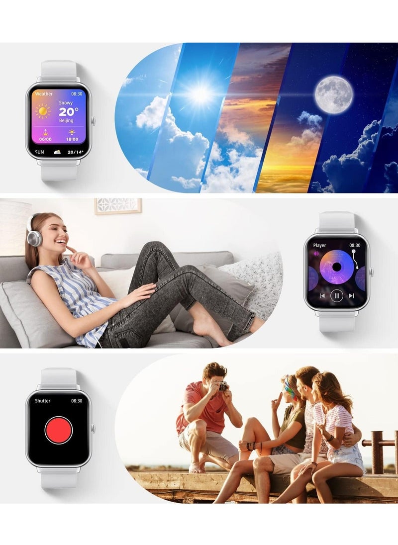 Generic - 1.85-inch Smartwatch with Answer/Make Calls, Fitness Tracker Heart Rate Monitor, Sleep Monitor, Step Counter with 21 Sports Modes, IP68 Waterproof Smart Watch for Android/iPhones - Image 1