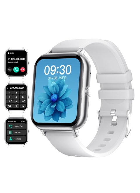 1.85-inch Smartwatch with Answer/Make Calls, Fitness Tracker Heart Rate Monitor, Sleep Monitor, Step Counter with 21 Sports Modes, IP68 Waterproof Smart Watch for Android/iPhones