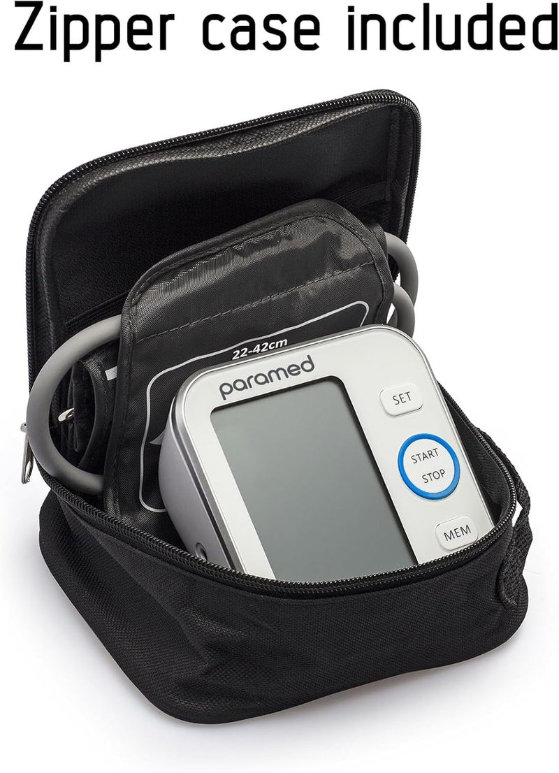 Paramed Blood Pressure Monitor  Bp Machine  Automatic Upper Arm Blood Pressure Cuff 87165 inches  Large LCD Display 120 Sets Memory  Device Bag  Batteries Included - Image 4